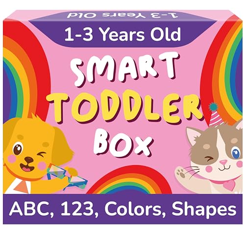 Image of TOYVENTIVE Books, Toddler Flash Cards, and Puzzles – Educational Toys and Birthday Gifts for 1, 2, 3 Year Old Girl, Preschool Learning Activities and Games, Colors, Shapes, Letters, Numbers