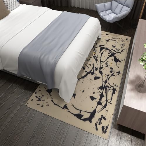 Tapis Jackson Pollock 180x240cm antidérapant pour sol glissant