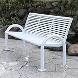 Photo Gallery gtzly panca da giardino a 2-3 posti, struttura in alluminio pressofuso, seduta con braccioli e schienale curvi, panca per esterni adatta a tutte le stagioni(white,120 * 40 * 78cm/47 * 16 * 31in) Photo Gallery gtzly panca da giardino a 2-3 posti, struttura in alluminio pressofuso, seduta con braccioli e schienale curvi, panca per esterni adatta a tutte le stagioni(white,120 * 40 * 78cm/47 * 16 * 31in)