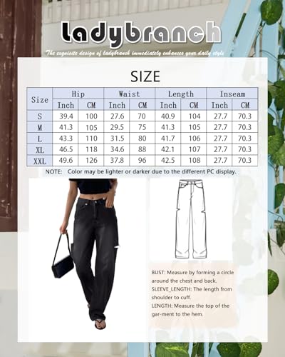 Women's Baggy Boyfriend Jeans Vintage Wide Leg Mid Rise Barrel Denim Pants4