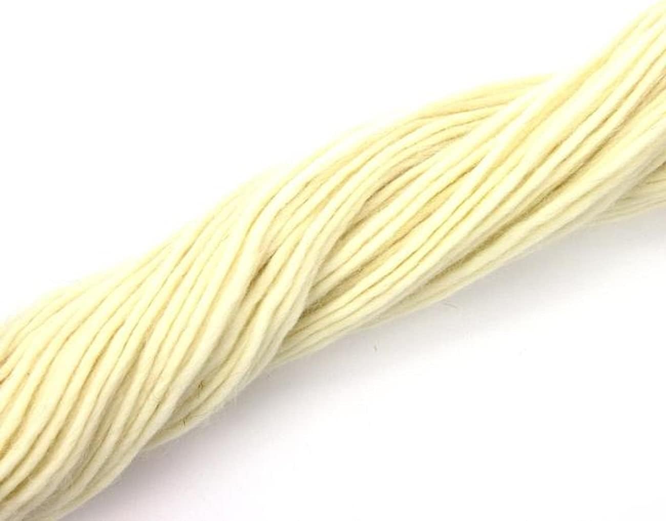 Revolution Fibers | Undyed White Cheviot Super Bulky (Chunky) Weight Yarn Hank | 200 Grams, Approx 130 Yards