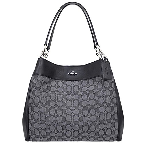 lexy chain shoulder bag in signature leather
