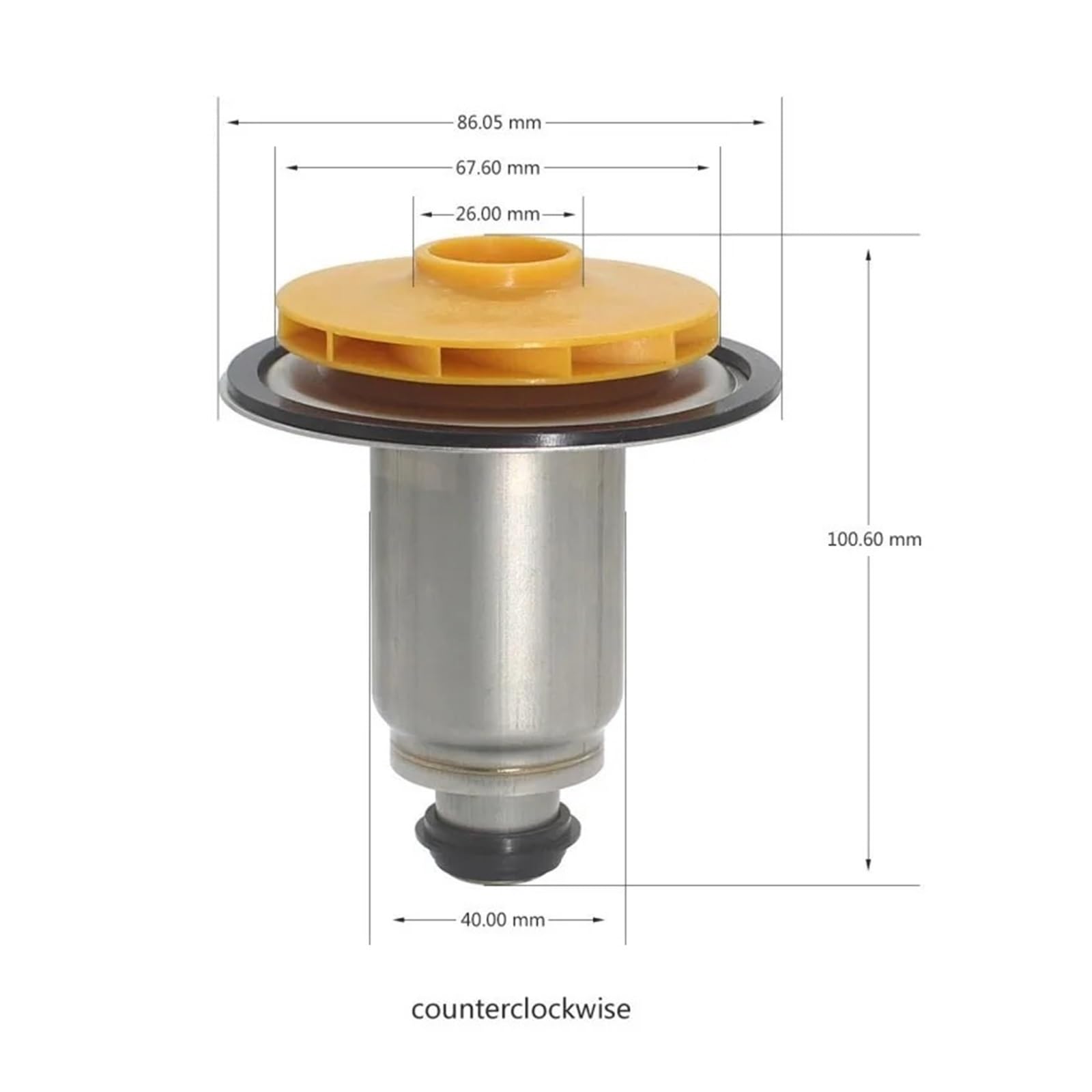 Pezzo Di Ricambio Della Caldaia Pompa Di Circolazione Dell'acqua Rotore Del Motore Le Foglie Dell'acqua for La Pompa Si Applicano A Potenza 63W~83W(B)