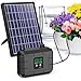 Biling Solar Drip Irrigation Kit 15M 8W 900ml/min Solar Plant Automatic Garden Watering System with Mode Digital Display, Multi-mode Watering Timer Holiday Irrigator Plant Garden, Greenhouse, Terrace