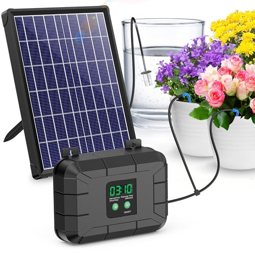Biling Solar Drip Irrigation Kit 15M 8W 900ml/min Solar Plant Aut...