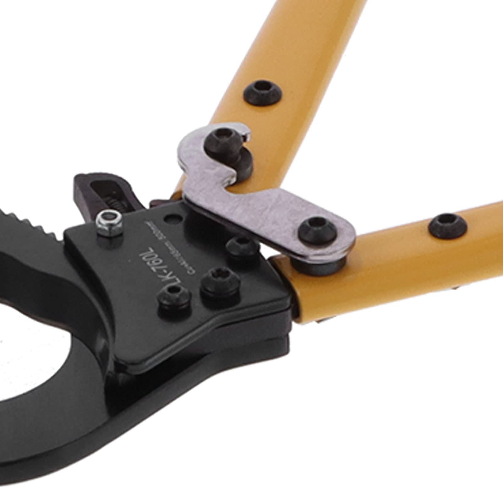 Wire Cutters Electrical, Ratcheting Cable Cutters PC Plastic Handle Manual Wire Cutting Tool Steel Ratchet Scissors Ratcheting Tubing Cutter for Cable Preparation