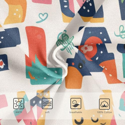 KLL Scandinavian Style Alphabet Boys Toddler Soft Underwear Briefs Breathable Children Undies3