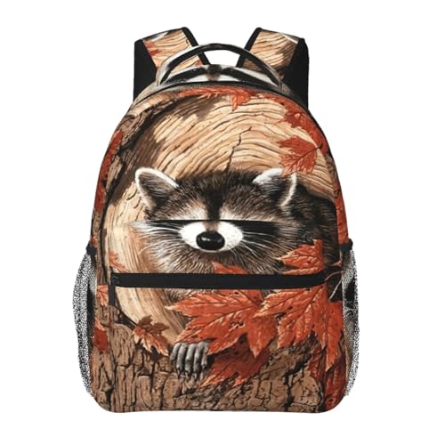 Mochila de senderismo EdWal de mapache impermeable para laptop y viajes de montaña