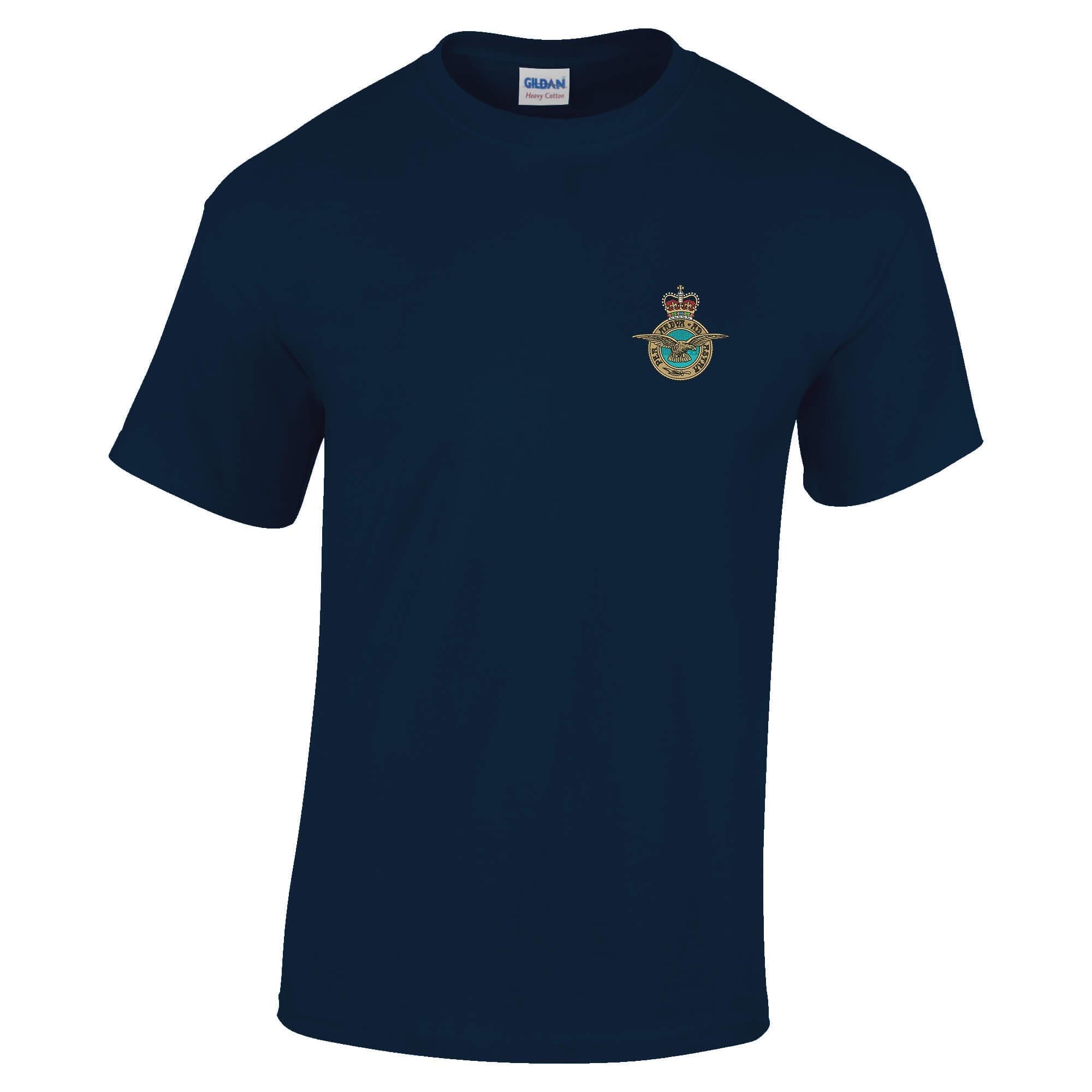 The Military Store Men's Navy Raf Eagle Embroidered T-Shirt, Medium