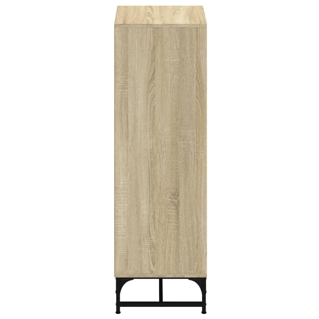 Fengshui Highboard ze szklanymi drzwiami dąb Sonoma 35 x 37 x 120 cm
