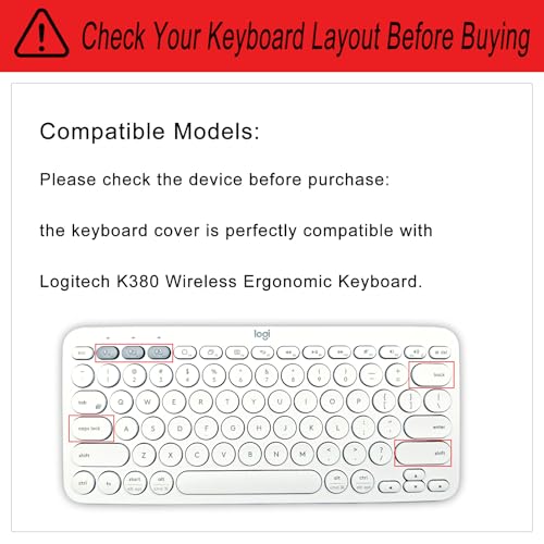 Protector de Teclado Silicona para Logitech K380 miniatura 2