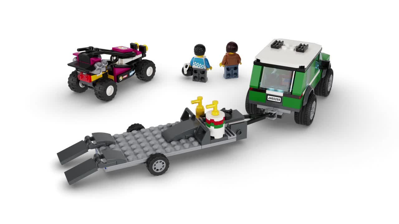 LEGO 60288 City Great Vehicles Rennbuggy-Transporter – Bild 8