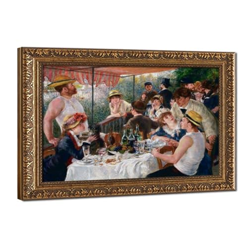 Toile Renoir Boating Party 40x61cm tableau cadre prêt à suspendre