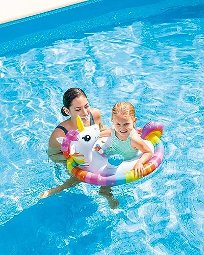 Image of 71x58cm PVC Pool Ring with Leg Holes | Kiddie Water Floats for 3-6 Years Olds | Air Float See-Me-Sit Pool Riders for Beach and Pool - Pack of 1