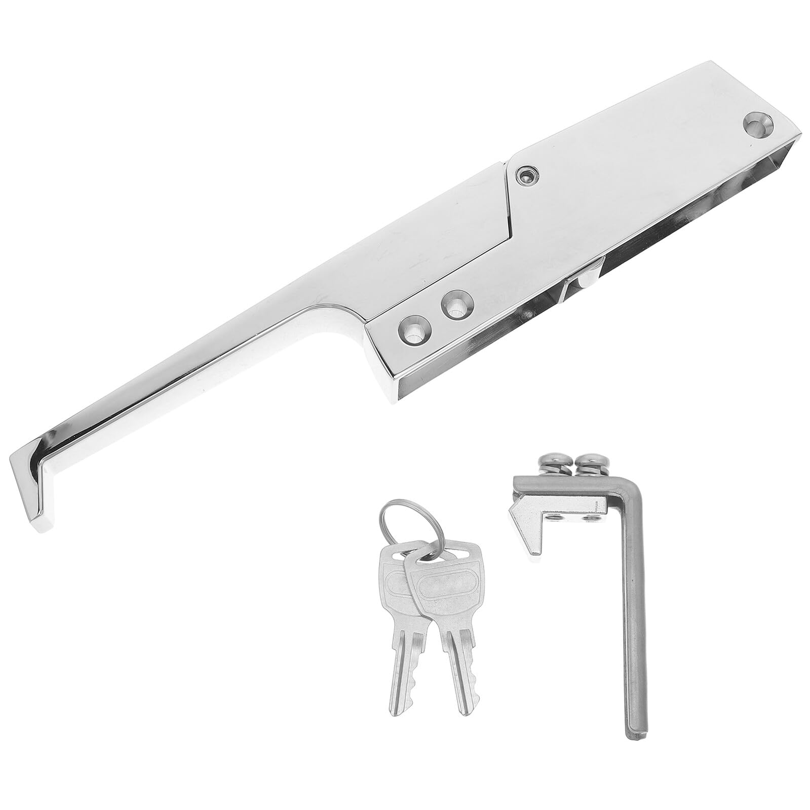 Cerradura de Refrigerador de Alta Seguridad con Llave Pestillo Resistente para Puerta Doble de Cámara Frigorífica Aleación Anticongelante para Uso Comercial E Industrial Cierre