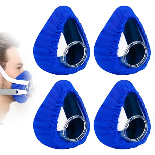 Mask Liners Soft Mask Cushion Covers for CPAP Reusable Face Cushion Pads Elastic Mask Liners Reduces Air Leaks Fits for Most Full Face CPAP Masks 4 Pcs