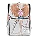 Produktbild Mokale Hand gezeichnetes schönes nettes gelocktes Haar,Rucksack Rucksack Reisetasche Wanderrucksack College Student School Bookbag Reisetasche für Männer oder Frauen