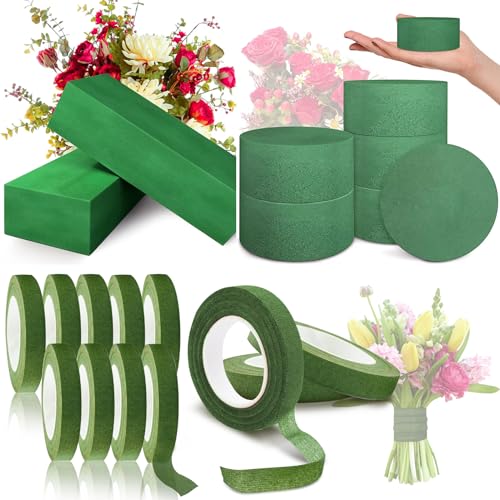 Image of Max shape Floral Foam Round,Floral Foam Blocks,Floral Tape Green