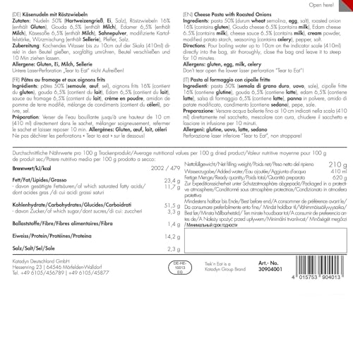 TREK'N EAT Käsenudeln mit Röstzwiebeln PS1000+ – Kalorienreiche Outdoor-Mahlzeit für Expeditionen, Trekking & Notfallvorsorge – Bild 3