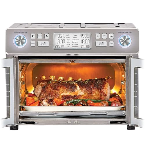 PowerXL Duplex SmartSynx Dual Zone 25-Quart Toaster Oven TO68D5-0SPTV の商品画像 4