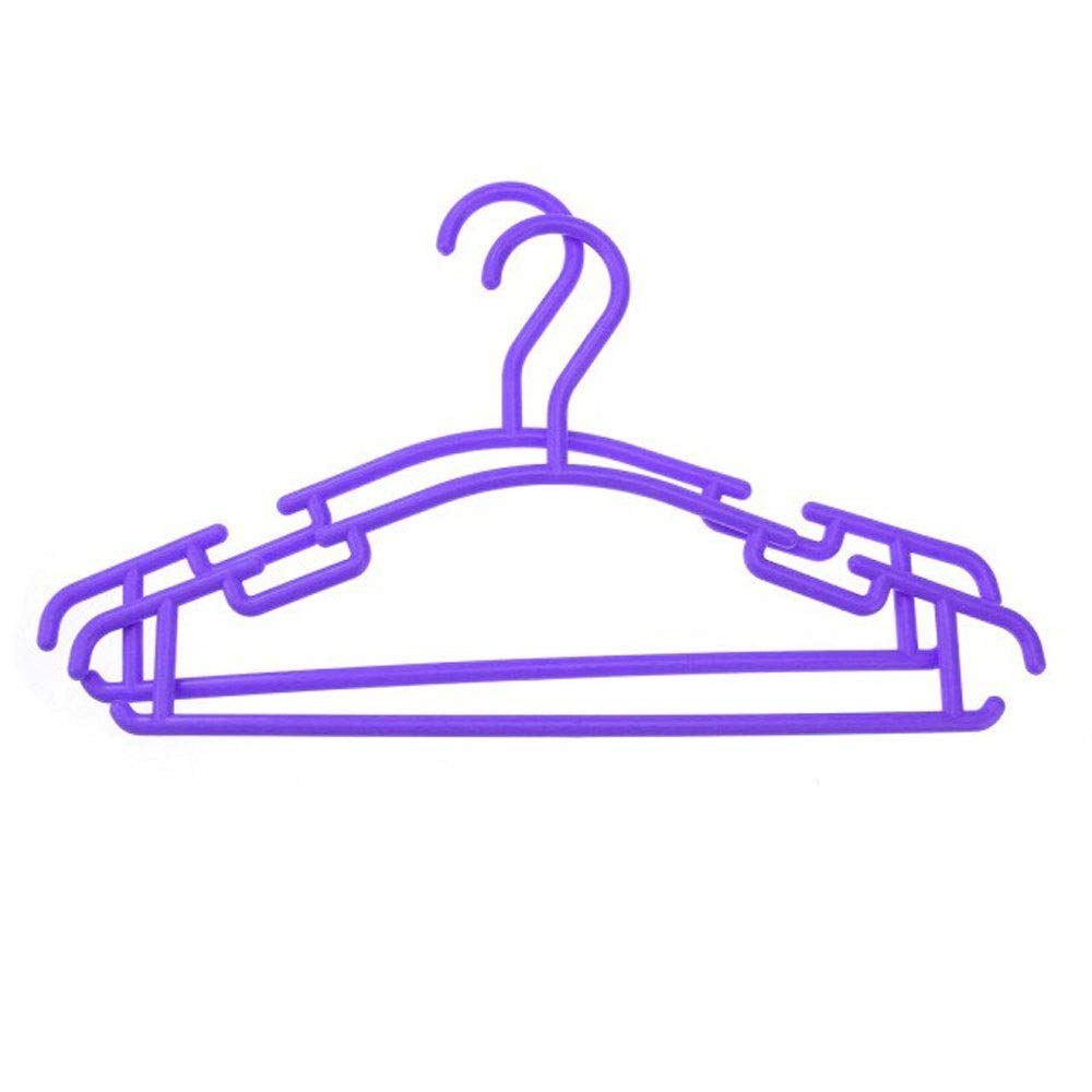JINGYAN Standard Hangers 10pc Portable Clothes Hanger Coat Plastic Hangers Hook Household(2)