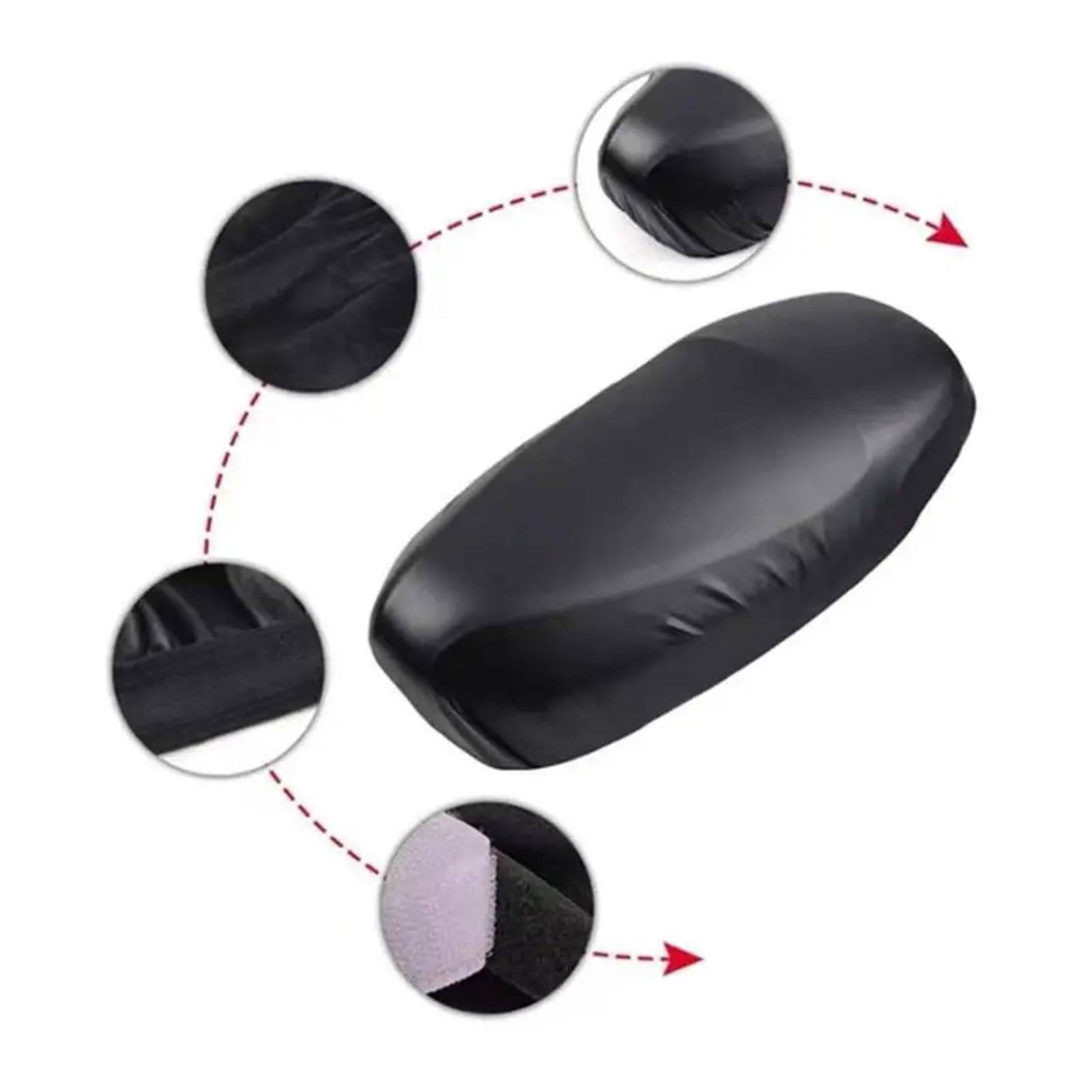 Coprisella Coprisedile Moto, Protezione Cuscino Traspirante | Coprisedile Moto Copricuscino In Pelle PU Traspirante Protezione Contro Le Intemperie Protezione Solare