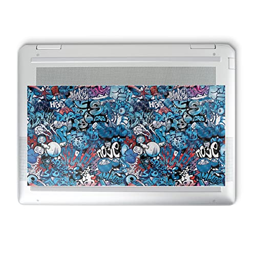 Image of MightySkins Carbon Fiber Skin Compatible with HP Spectre x360 14 inch (2022) Full Wrap Kit - Blue Meanies | Protective, Durable Textured Carbon Fiber Finish | Easy to Apply | Made in The USA