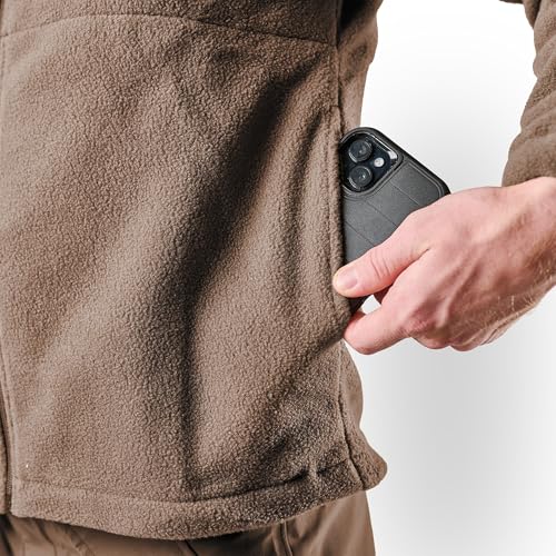 Image of Tru-Spec Men's Polar Fleece Jacket - Warm & Lightweight Outerwear for Outdoor Adventures, Versatile Casual Coat
