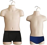 Vista 8 de DisplayTown 1 juego de maniquí de inyección de plástico para torso y gancho para colgar