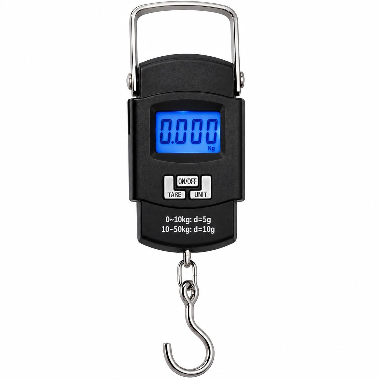 Weight Machine for Luggage Bags 50 Kg/110 Lb Capacity | Rustproof Stainless Steel Hook with Large Backlit LCD | Black | for Frequent Flyers, Students & Homemakers-image-39