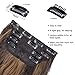 4Pcs Clip in Hair Extensions, 20 Inches Long Wavy Synthetic Brown Hair Extensions Clip in, for Women and Girls (Color: Dark Brown with Light Brown Highlights)