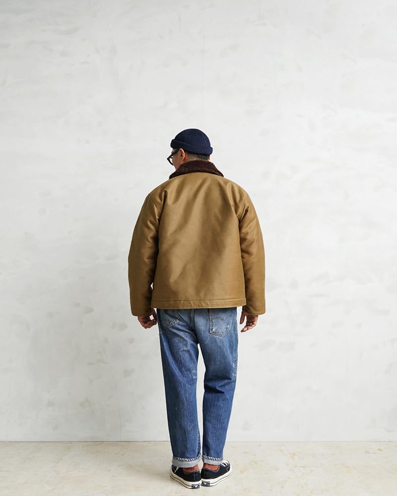 Amazon | [WAIPER] 忠実復刻 米軍 U.S.NAVY N-1 デッキジャケット 後期