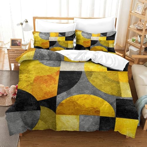 Housse de couette super douce art abstrait lit 140x200cm