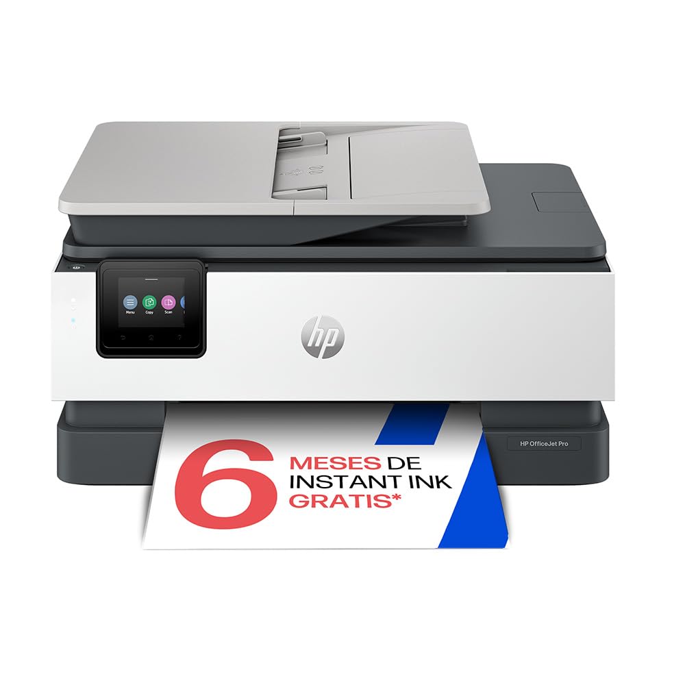HP OfficeJet Pro 8132e, Professional A4 Color Inkjet Multifunction Printer, Copy, Scanner, Fax, Wi-Fi, Auto Duplex Printing, 20 ppm, 6 Months Instant Ink, Grey