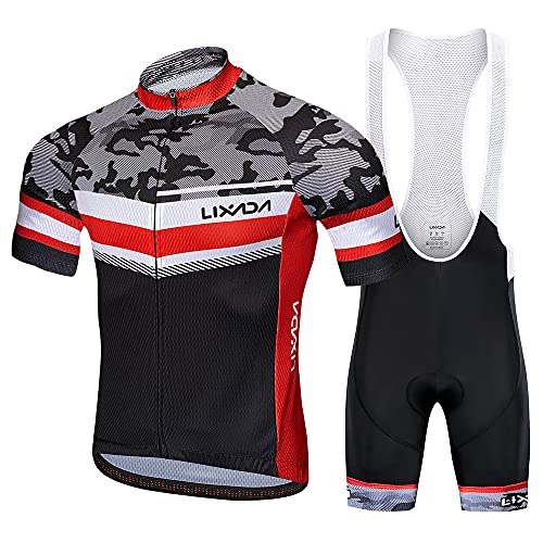 Camisa de ciclismo,YIWENG Conjunto de malha para ciclismo de verão Camiseta de manga curta para bici