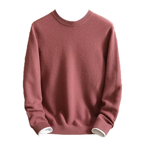 Pull en cachemire col rond pour homme tricoté à même la peau
