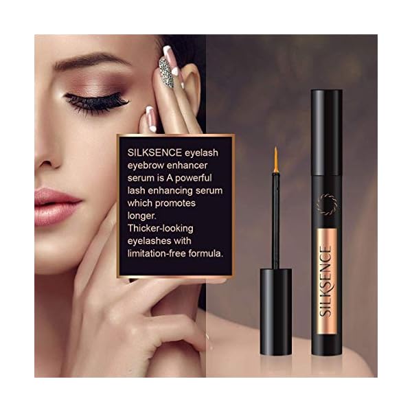 SILKSENCE Eyelash Growth Serum for Lash and Brow Irritation Free Formula (5ML)