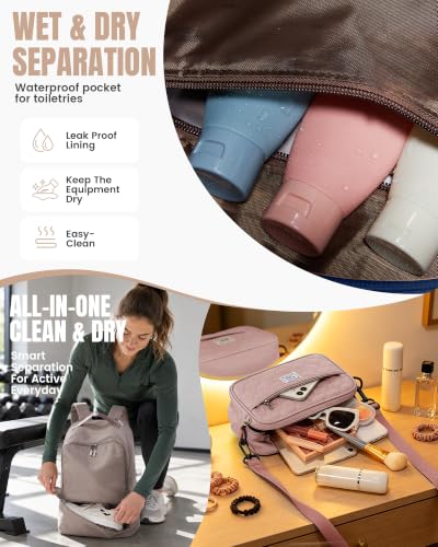 Image of Gym Backpack for Women Lightweight Sports Casual Daypack Pink