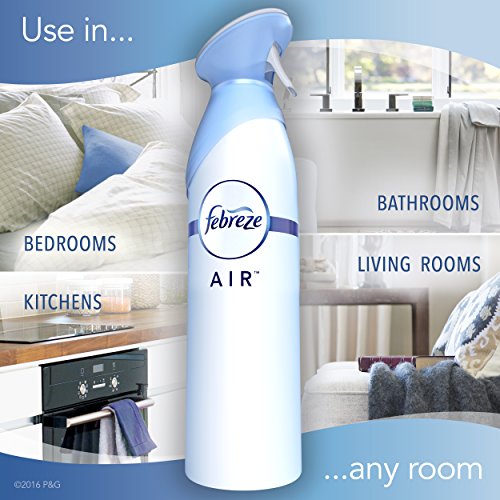Image of Febreze Air Mist Air Freshener Spray, Odor-Fighting Room Spray, Air Fresheners for Home and Bathroom and Kitchen, Aerosol Can, Heavy Duty Crisp Clean Scent, 8.8oz, 1 Count