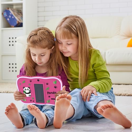 Image of VASOUN 7 inch Kids Tablet with Strap, Android 13 with 32GB Toddler Tablet,WiFi, Dual Camera,Time Limits, Age Filters,Parental Controls,Kids Software Pre-Installed with Silicone Case (Pink)