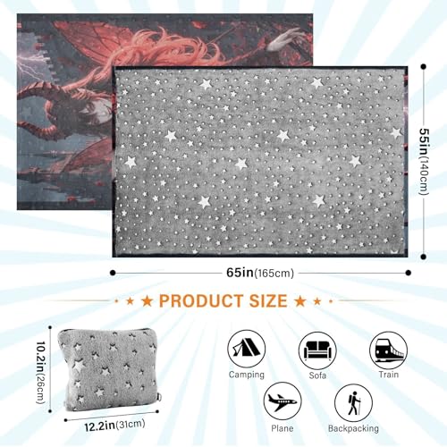 Couverture gothique sexy diable beauté idée cadeau originale homme et femme