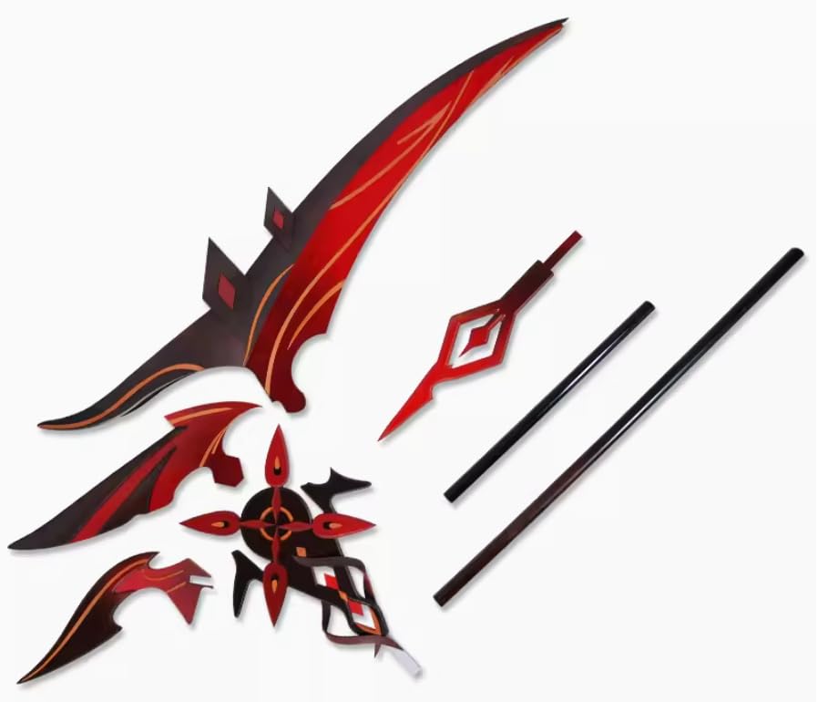 【即納即発送】赤月のシルエット 原神 召使 アルレッキーノ コスプレ 武器 道具 Amazon.co.jp: 原神 アルレッキーノ コスプレ道具 赤月の