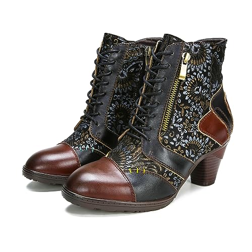 Metcandy Superladystar'S Retro Handmade Leather Ankle Boots thumb #1