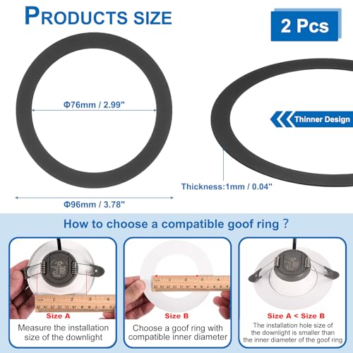 PATIKIL Metal Goof Trim Ring - Image 2