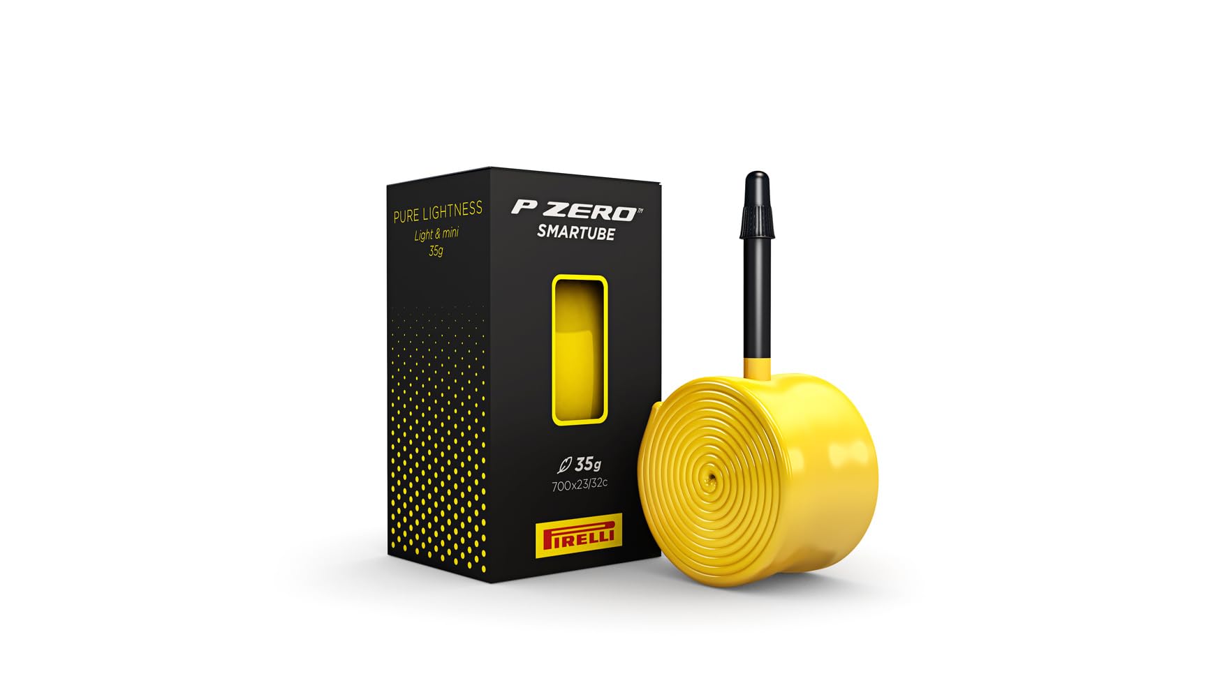 Photo 1 of Pirelli P-Zero Smartube Bicycle Inner Tube, 700x23-32, 42mm Presta Valve, Yellow