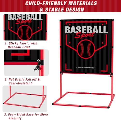 QDRAGON-2-in-1-Baseball-Strike-Zone-Target-with-Automatic-Pitching-Machine-Adjustable-Height-T-Ball-Set-with-3-SoftballsBat-for-Youth-Toddlers-Kids-Outdoor-Indoor-Sport-Toys-Gifts-for-Boys-Girls QDRAGON 2 in 1 Baseball Strike Zone Target with Automatic Pitching Machine Adjustable Height T Ball Set with 3 SoftballsBat for Youth Toddlers Kids Outdoor Indoor Sport Toys Gifts for Boys Girls