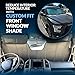 Custom Fit Car Sun Shade Windshield | Sun Visor | Car Window Shades | Fold Up Front Sunshade Visor | Compatible with Chevrolet Spark 2016-2020 | CFS-075-S | Silver & Grey 1-pc Set