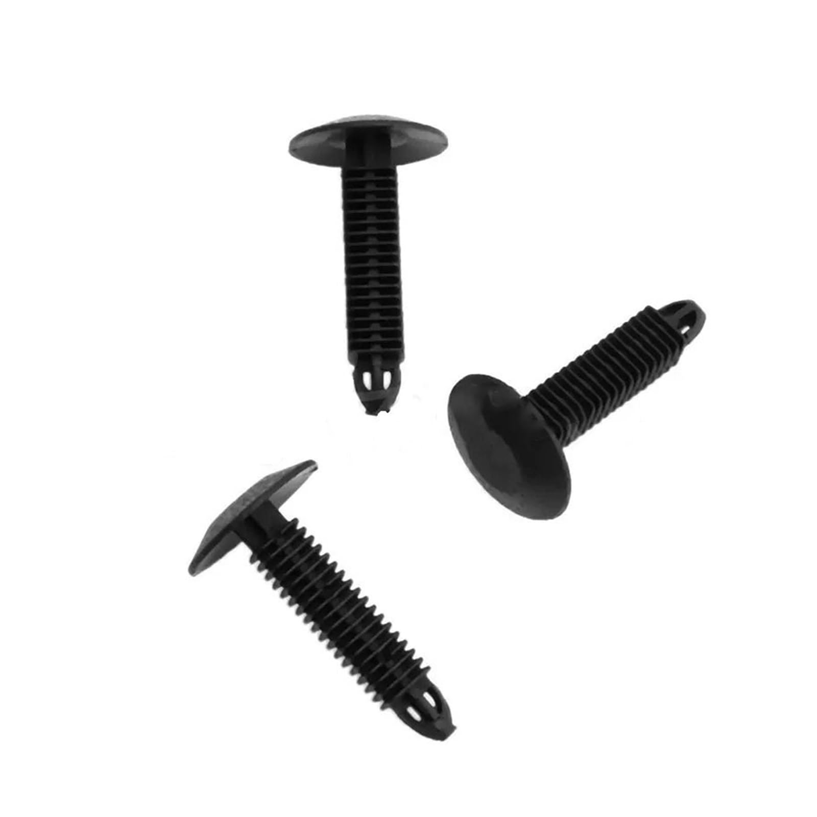 KXFVYNE 20 Pcs 7mm Hole Plastic Rivets Fasteners Push Clips Black for Car Auto Fenders Accessories