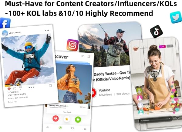 Magnetic Neck Phone Holder for Recording, Neck Mount Phone Holder for POV/Vlog/Video Content Creator/Ktichen, Hands Free Around Neck Mount for iPhone 17 16 15 14 13 12 Android Cell Phones - Image 9