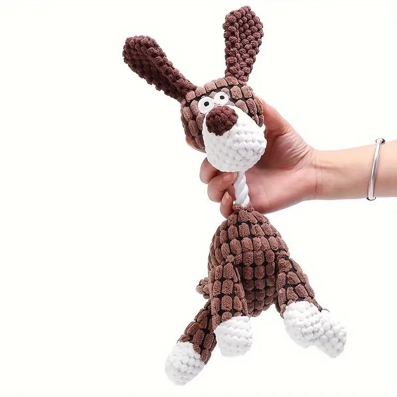 Plush Dog Toy - Durable Chew Toy for Pets Soft Stuffed Animal for Dogs (Dog), Mixed